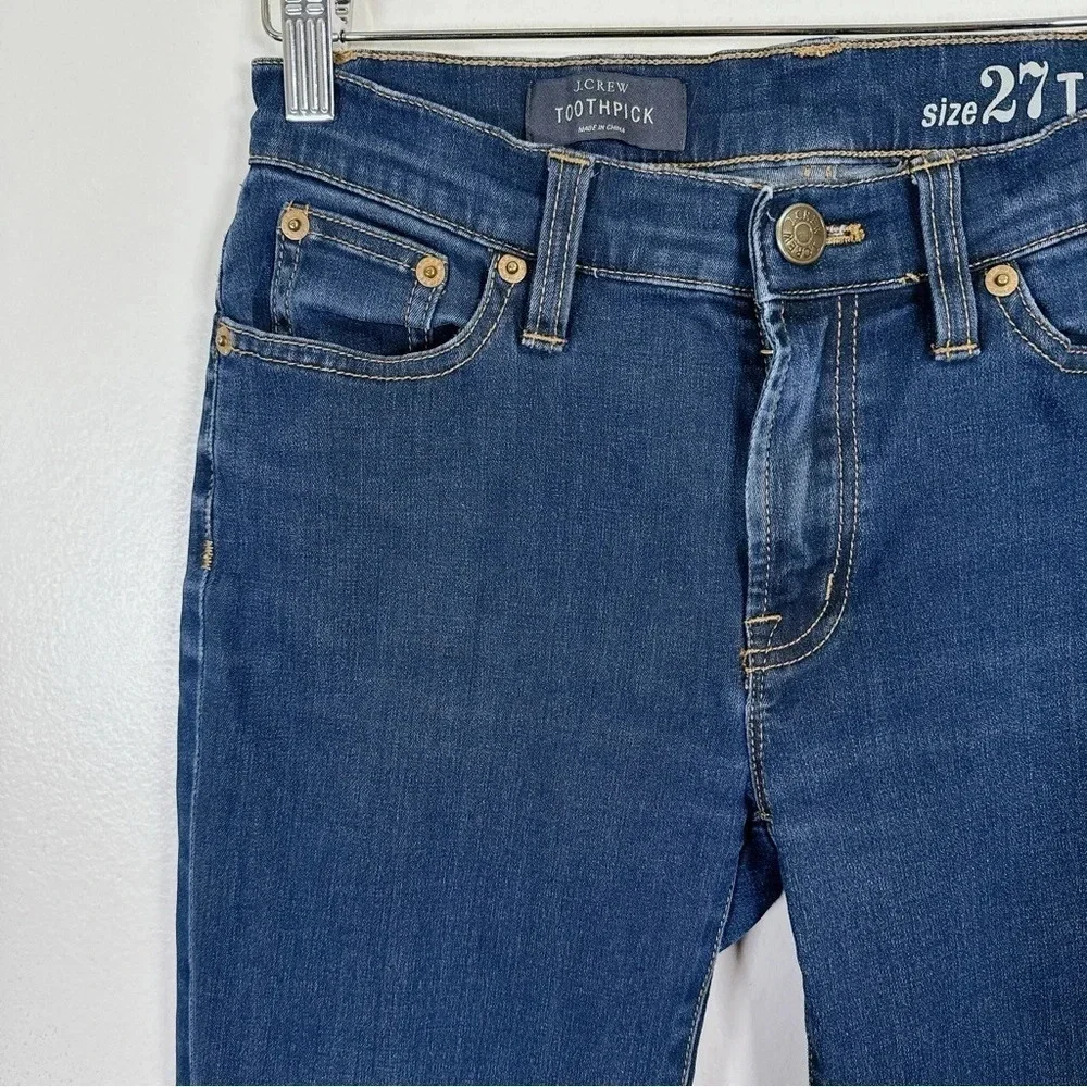 J.Crew Dark Wash Toothpick Skinny Jeans